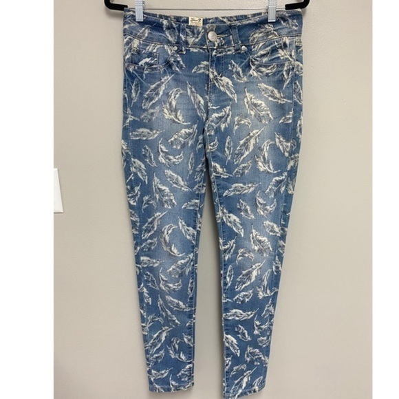 NWT Seven Jeans feather Print Leggings Size 28 - Picture 2 of 4